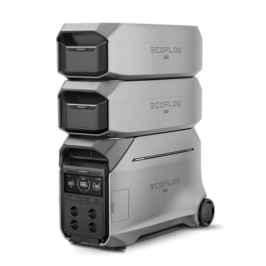 Estación de energía portátil EcoFlow DELTA Pro 3 4096 Wh 4000 W + 2 x batería adicional de 4096 Wh · 12 kWh