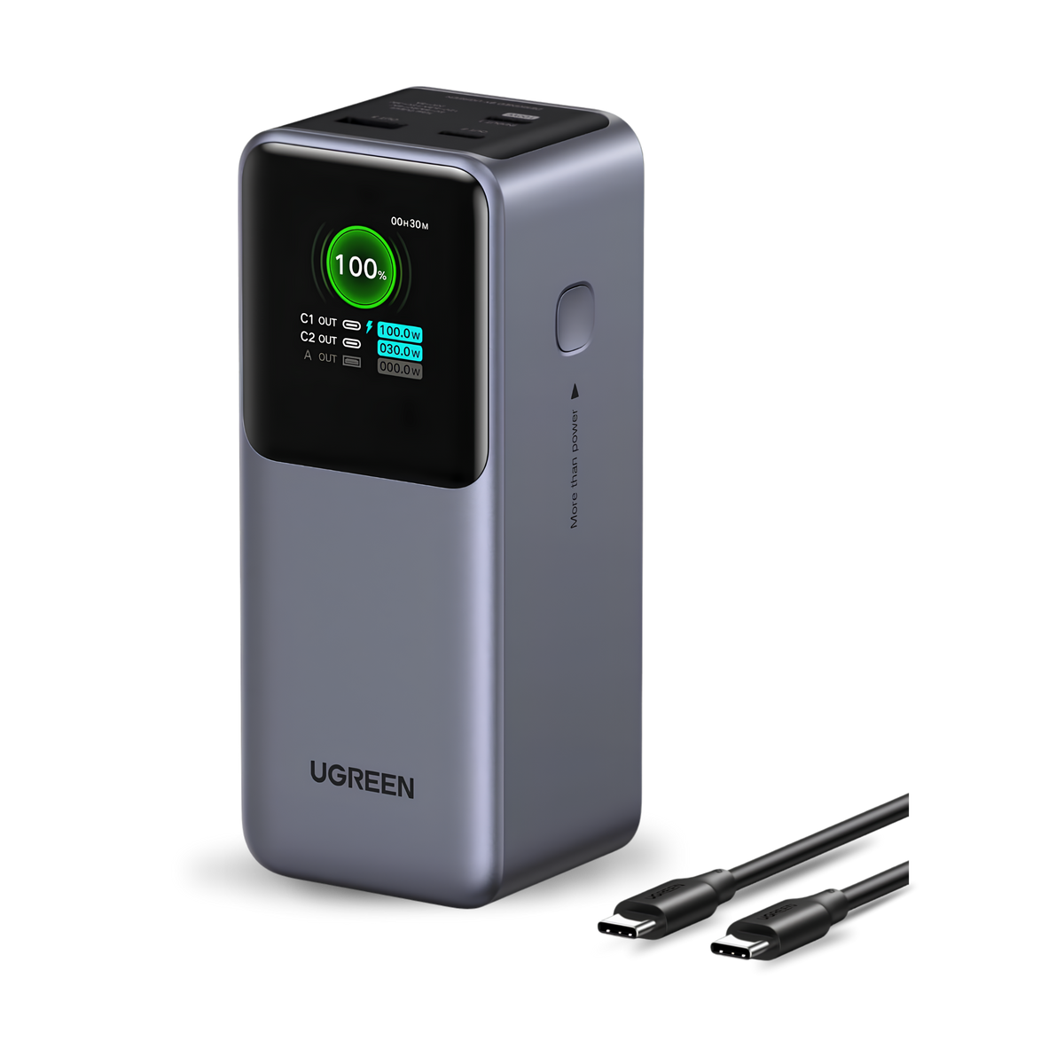 Power Bank Ugreen Nexode 25000 mA/h 200W carga rápida