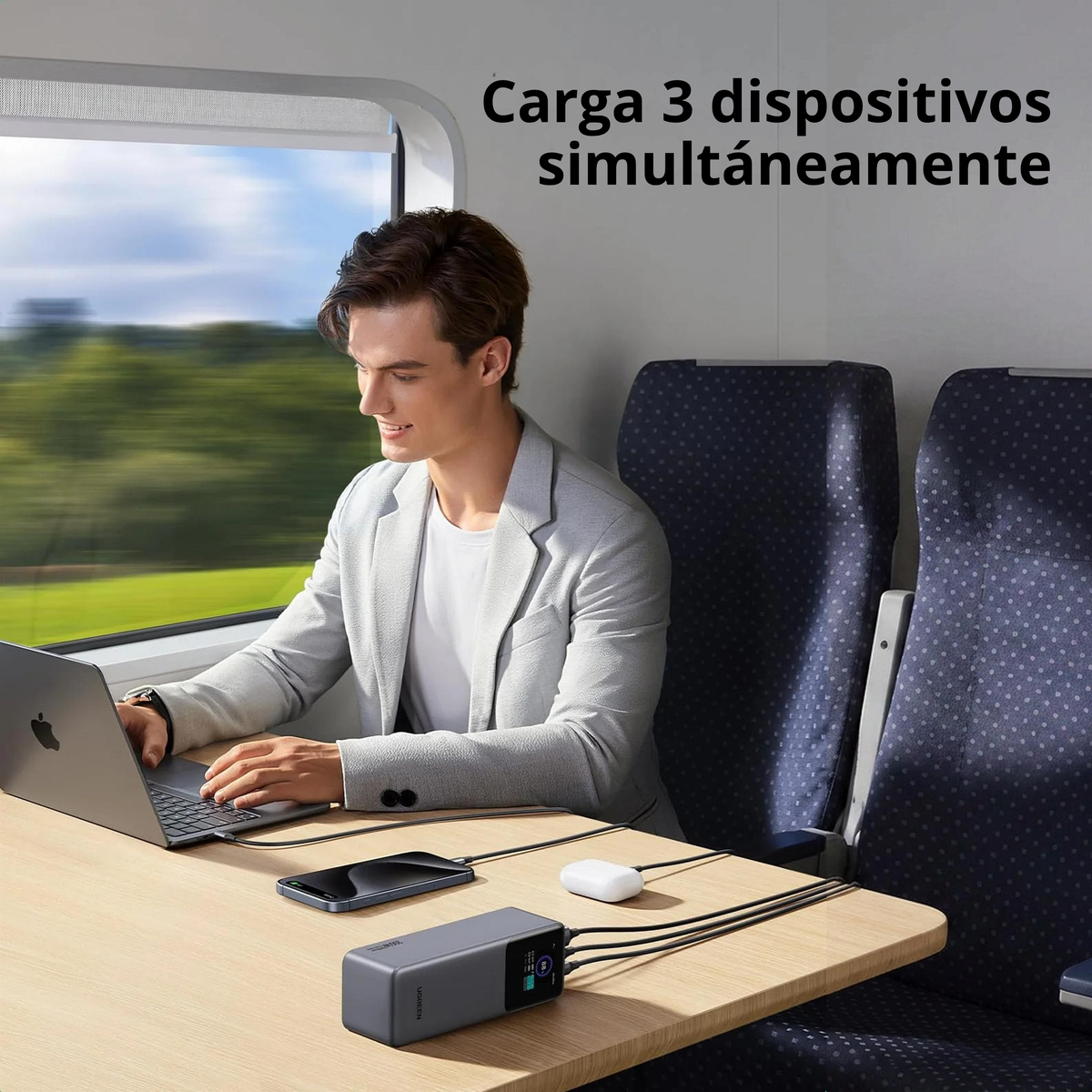 Power Bank Ugreen Nexode 25000 mA/h 200W carga rápida