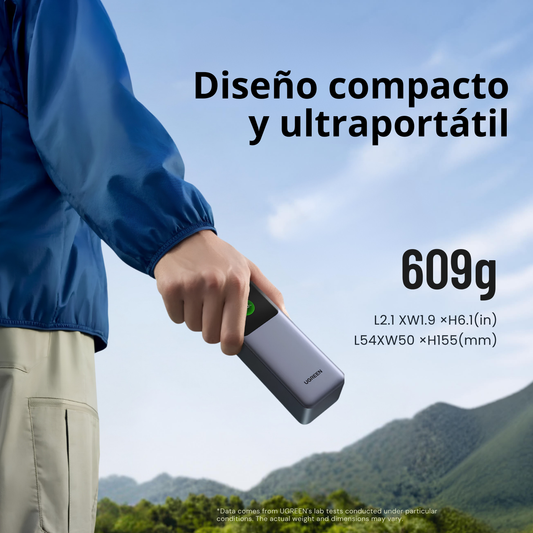 Power Bank Ugreen Nexode 25000 mA/h 200W carga rápida