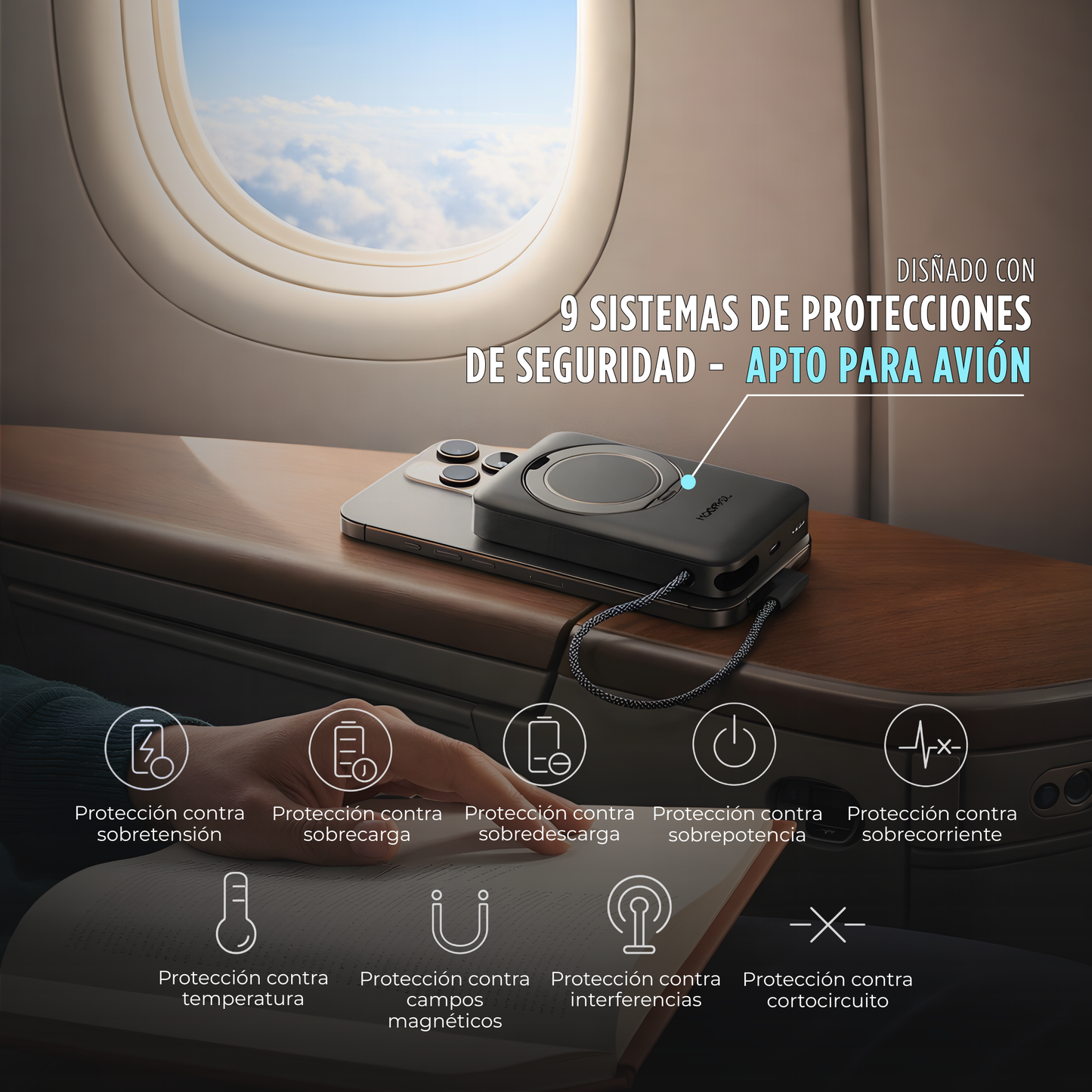 Banco de energía magnético - 10000 mAh