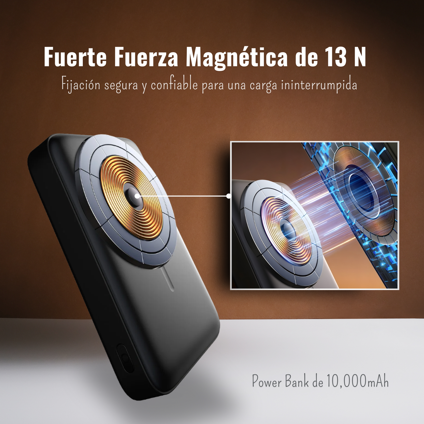 Banco de energía magnético - 10000 mAh
